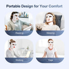 Silicone Red Light Therapy Face Mask 7 Color LED Anti Aging
