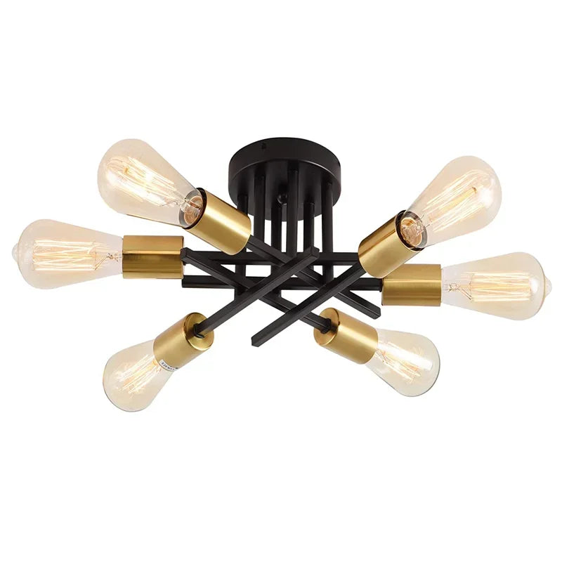 Semi Flush Mount Modern Chandelier Ceiling Light Fixture