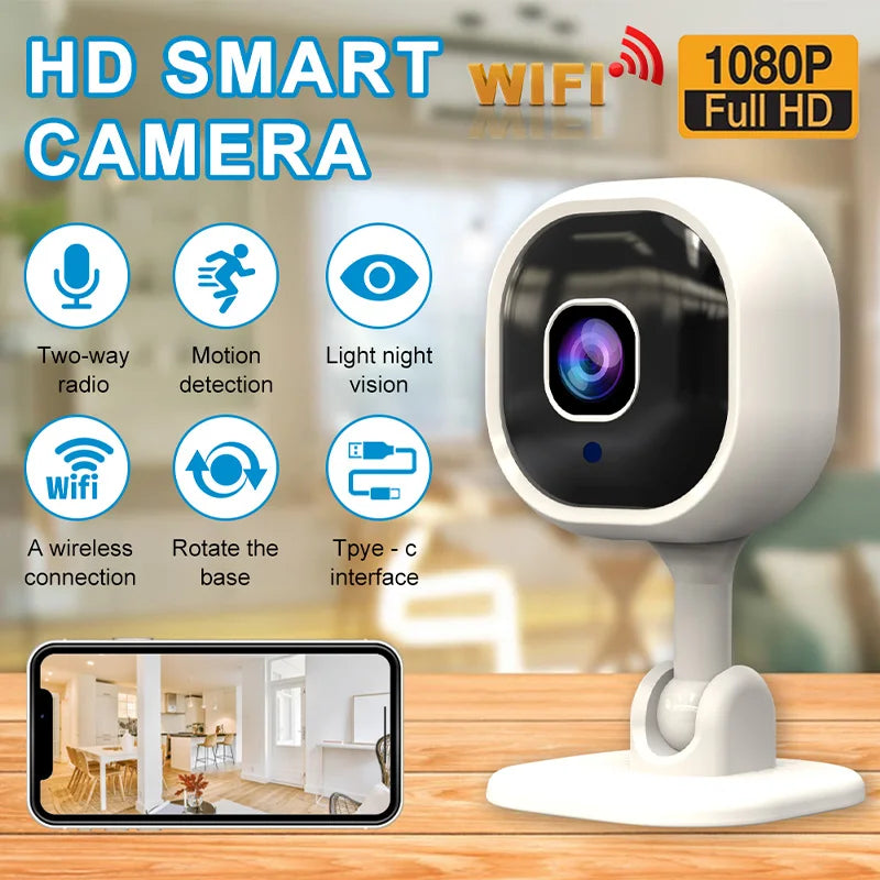 2MP 1080P Smart WIFI IP Camera AI Detection Home Security CCTV Baby Monitor