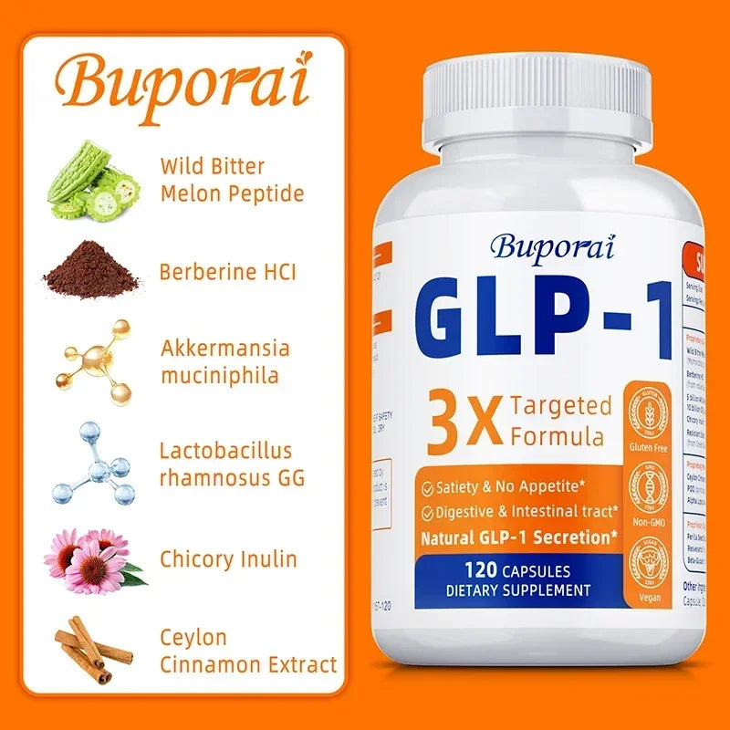 GLP-1 Supplement - Promote Metabolism, Enhance Intestinal Health, Control Appetite, Improve Immune Function, Anti-oxidation