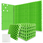 12 Pack Acoustic Wedge Foam Panels 2" x 12" x 12" Soundproofing Noise Cancelling