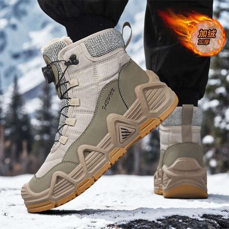 Men's Ultralight Tactical Desert Boots Outdoor Hiking Shoes Rugged Non-Slip Sole for Multi-Terrain Trekking Sport Activities