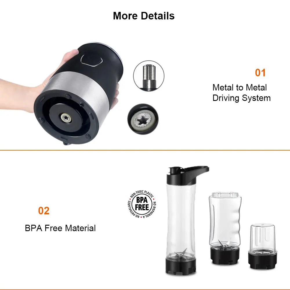 High Speed Multi Function 500W Food Processor Meat Grinder Portable Personal Mini Blender Mixer Juicer Dry Grinder 800ml Chopper