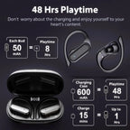 Open-Ear Bluetooth Earbuds with Charging Case