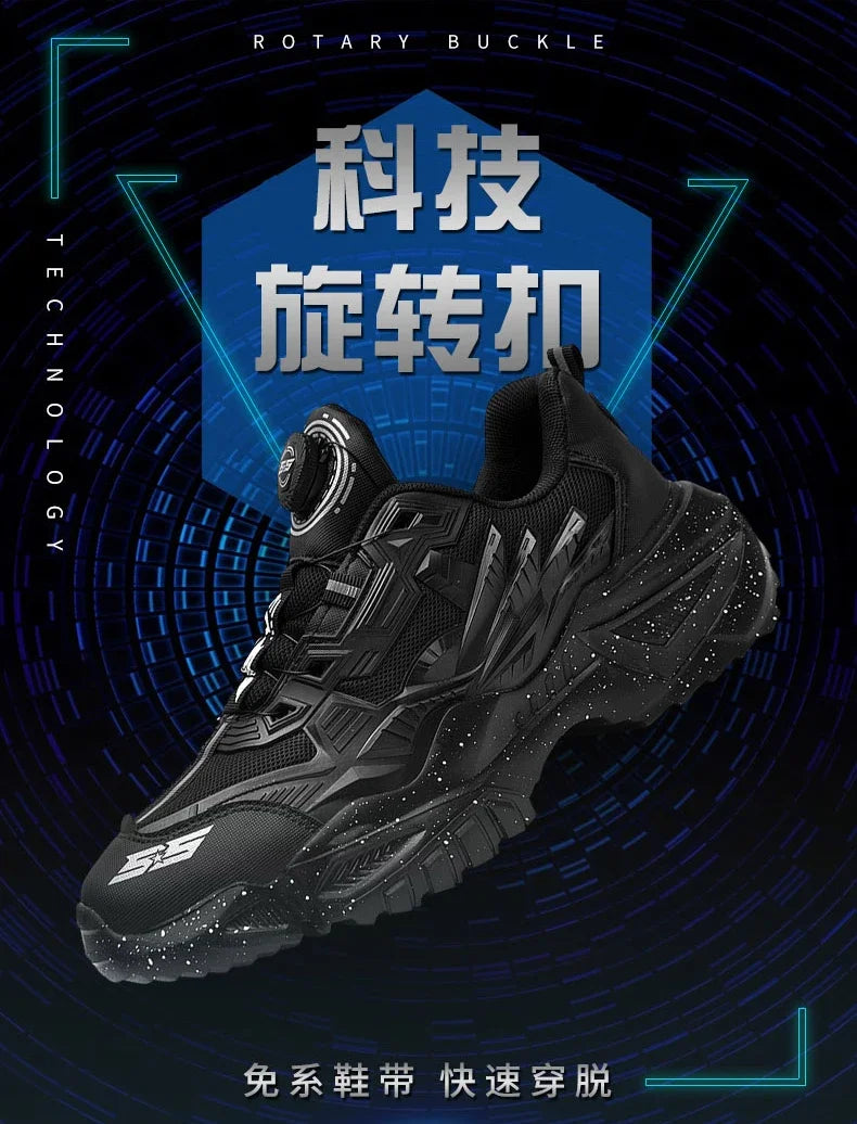 New Rotary Buckle Men's Trendy Sneakers Chunky Men Running Shoes Women Thick Bottom Jogging Footwear Couple Street Shoes
