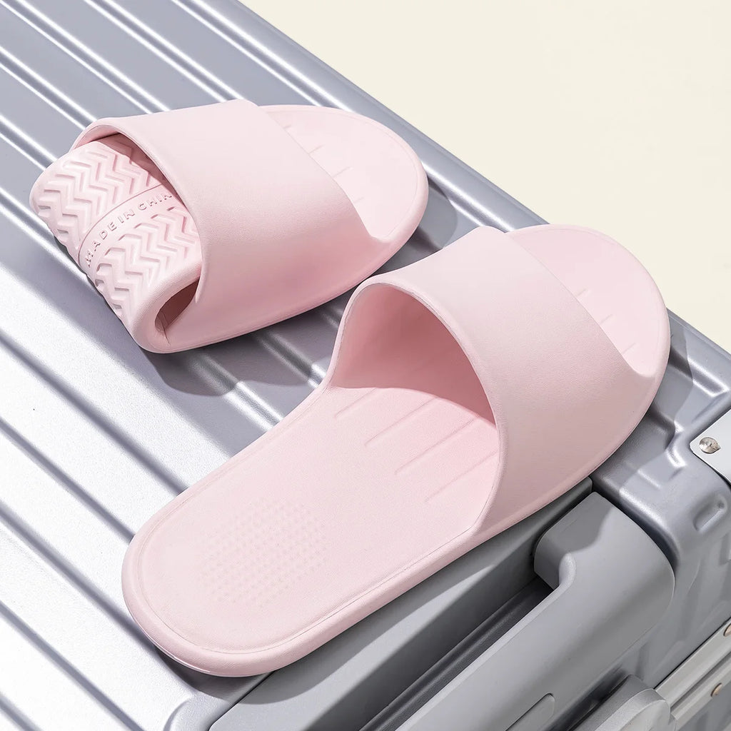 Foldable Travel Slippers: Lightweight EVA Indoor Slides