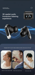 2025 New Design ANC+ENC TWS V8 In-Ear Headphones Noise Cancelling Wireless Earbud Gaming Compatible Smart Phone Computers Laptop