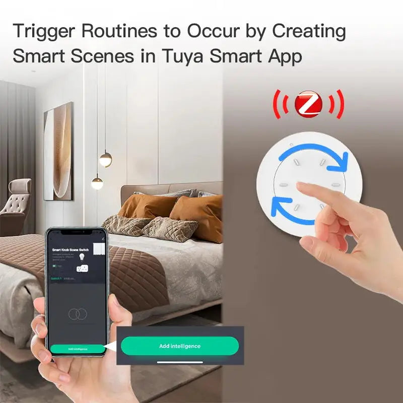 Tuya ZigBee Wireless Smart Home System Knob Switch