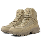 Men's Large Size Outdoor Training Camping Tactical Boots Anti-slip Wear-resistant Mountain Climbing Military Boots Breathable...