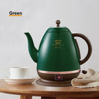 1500ml Electric Kettle Household Quick Boiling Kettle Long Spout Tea Kettle Retro Automatic Thermos Kettle Kitchen Tool 220V