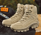 Men's Large Size Outdoor Training Camping Tactical Boots Anti-slip Wear-resistant Mountain Climbing Military Boots Breathable...