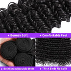 Burmese Curly Hair Bundles with Closure 4x4 13x4 Frontal Deep Wave Bundles Virgin Human Hair Vietnamese Raw Human Hair Extension