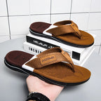 Men’s Striped EVA Flip-Flops: Summer Outdoor Sandals