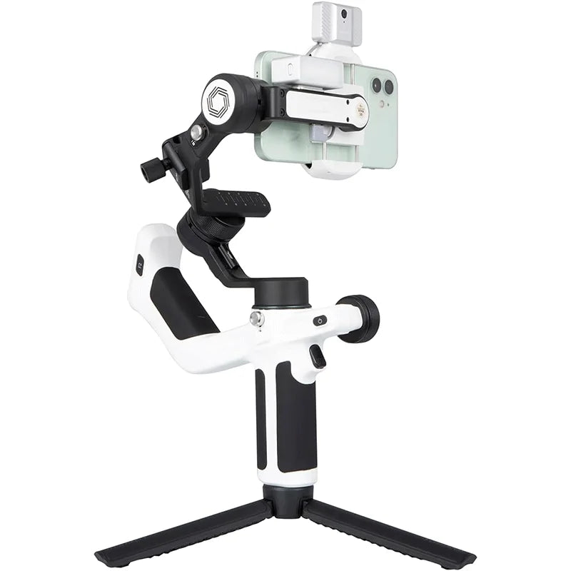 FeiyuTech Scorp Mini-P Kit 3 Axis Smartphone Gimbal, AI Tracker, Fill Light, for iPhone 16 Pro Max and Android Stabilizer