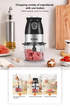 High Speed Multi Function 500W Food Processor Meat Grinder Portable Personal Mini Blender Mixer Juicer Dry Grinder 800ml Chopper