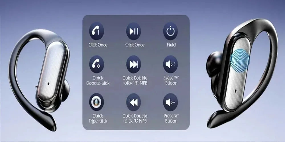Open-Ear Bluetooth Earbuds with Charging Case