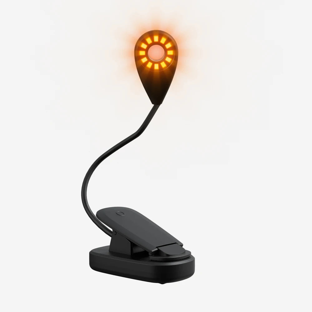 USB-C Rechargeable Clip-On Reading Light – Adjustable Brightness