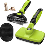 Pet Deshedding Grooming Kit with Bath Brush (3 PCS)