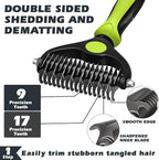 Pet Deshedding Grooming Kit with Bath Brush (3 PCS)