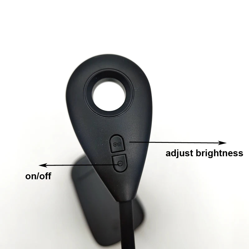 USB-C Rechargeable Clip-On Reading Light – Adjustable Brightness