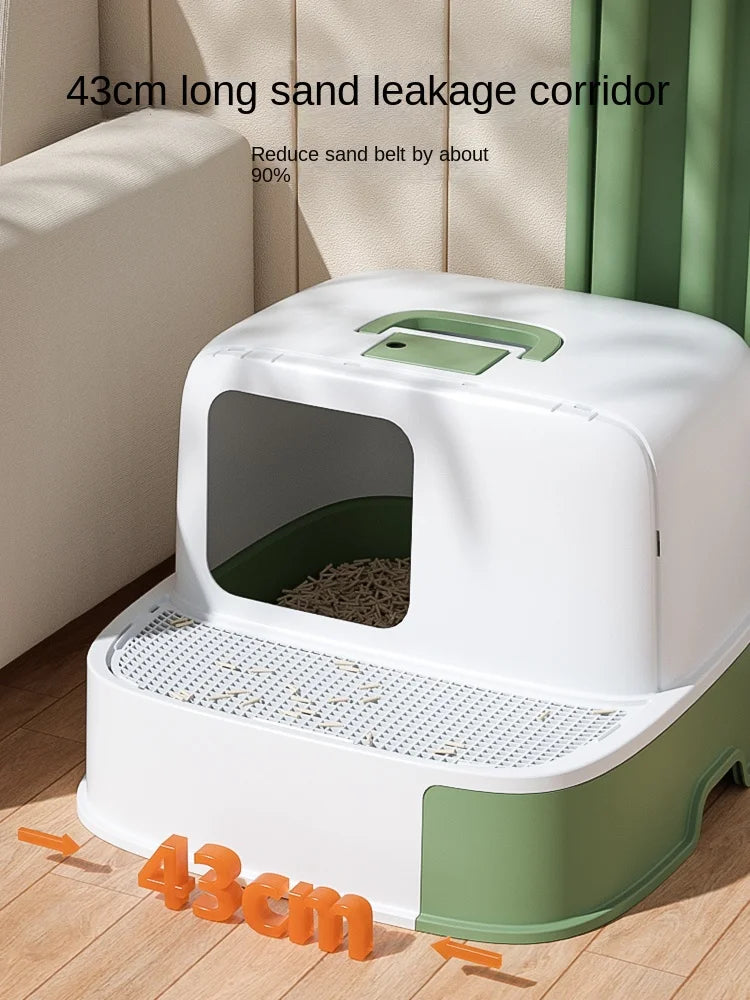 Fully Enclosed Cat Litter Box