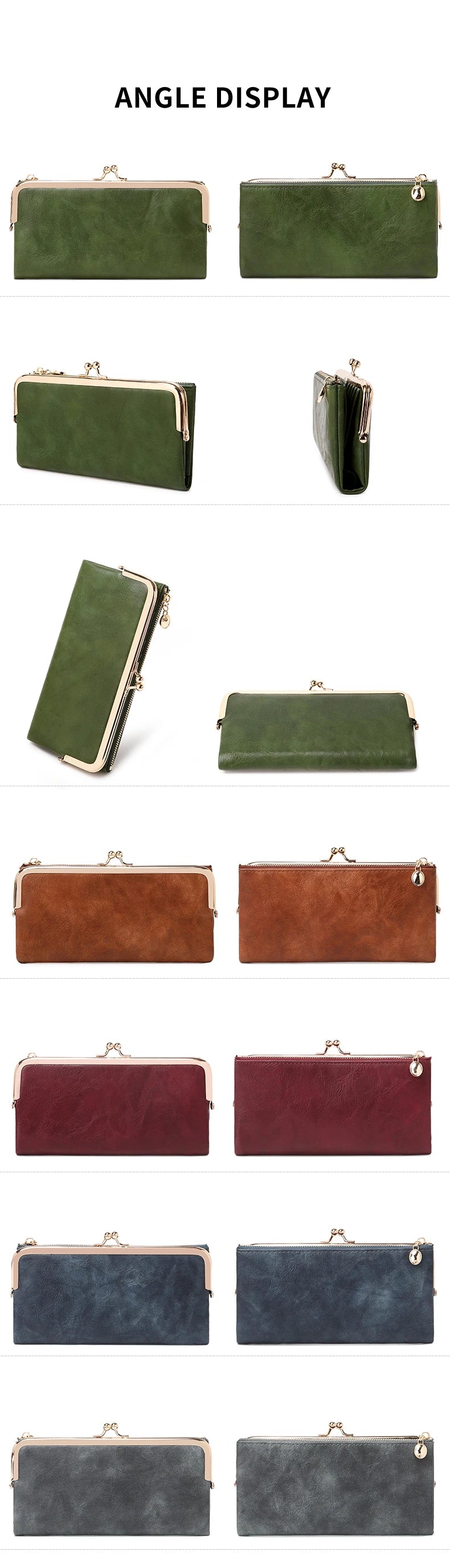Vintage Kiss-Lock Women’s Wallet & Card Organizer