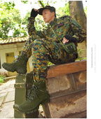 Men's Large Size Outdoor Training Camping Tactical Boots Anti-slip Wear-resistant Mountain Climbing Military Boots Breathable...