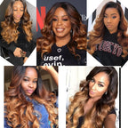 DreamDiana 10A Loose Wave Bundles with Closure Wet and Wavy Brazilian Ocean wave 100% Human Hair 3 Bundles with 4x4 Lace Closure
