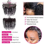 28 30 32 Inches Deep Wave Bundles With Frontal 13x4 HD Lace Brazilian Remy Hair Bundles for Black Women Lace Closure With Bundle