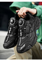 New Rotary Buckle Men's Trendy Sneakers Chunky Men Running Shoes Women Thick Bottom Jogging Footwear Couple Street Shoes