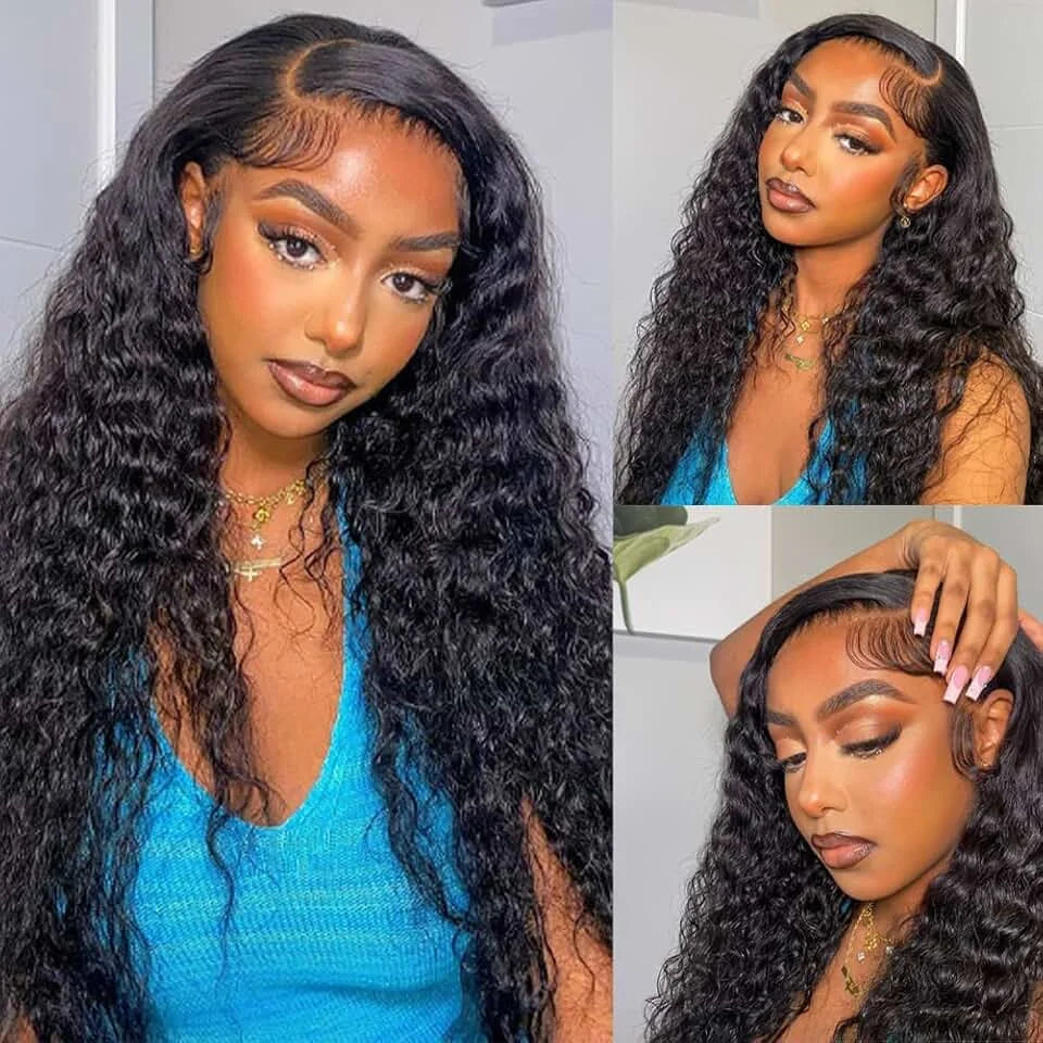 Burmese Curly Hair Bundles with Closure 4x4 13x4 Frontal Deep Wave Bundles Virgin Human Hair Vietnamese Raw Human Hair Extension