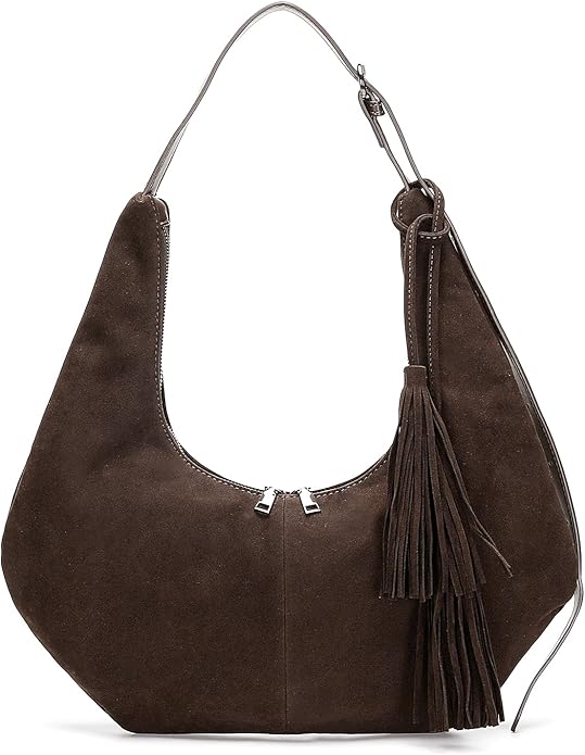 Slouchy Suede Crescent Shoulder & Crossbody Bag