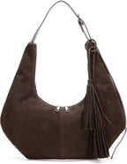 Slouchy Suede Crescent Shoulder & Crossbody Bag
