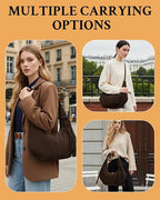 Slouchy Suede Crescent Shoulder & Crossbody Bag