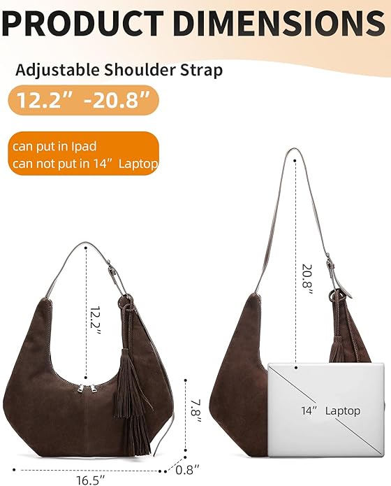 Slouchy Suede Crescent Shoulder & Crossbody Bag