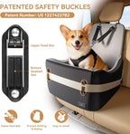 PETSFIT Dog Car Seat for Small & Medium Dogs – 35 lbs
