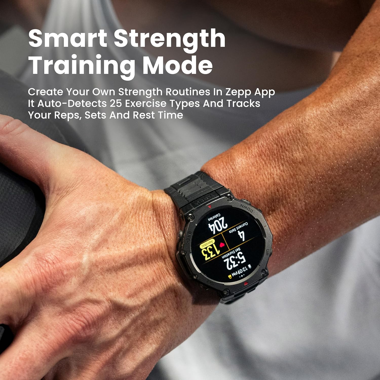 Amazfit T-Rex 3 Rugged Fitness Watch (170+ Modes)