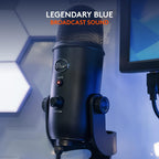 Logitech Blue Yeti USB Mic for Streaming & Podcasting