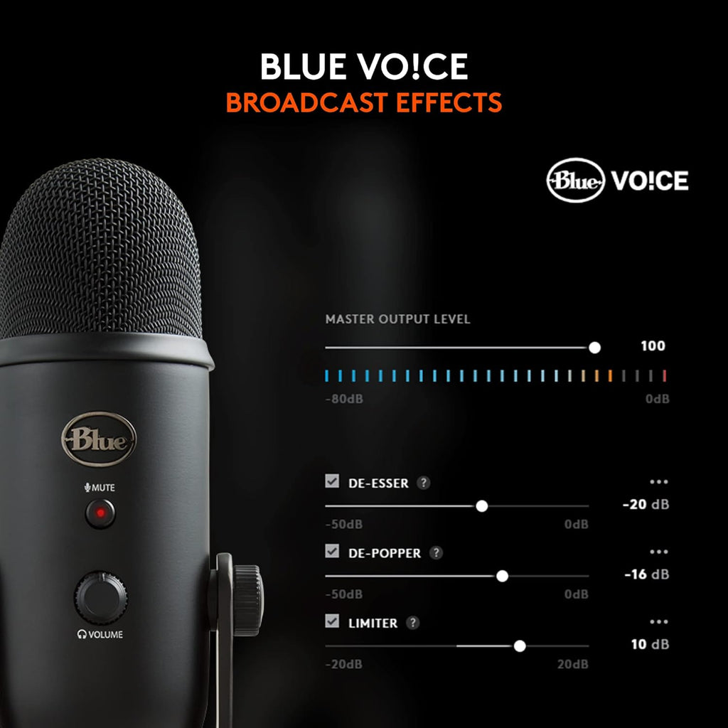 Logitech Blue Yeti USB Mic for Streaming & Podcasting