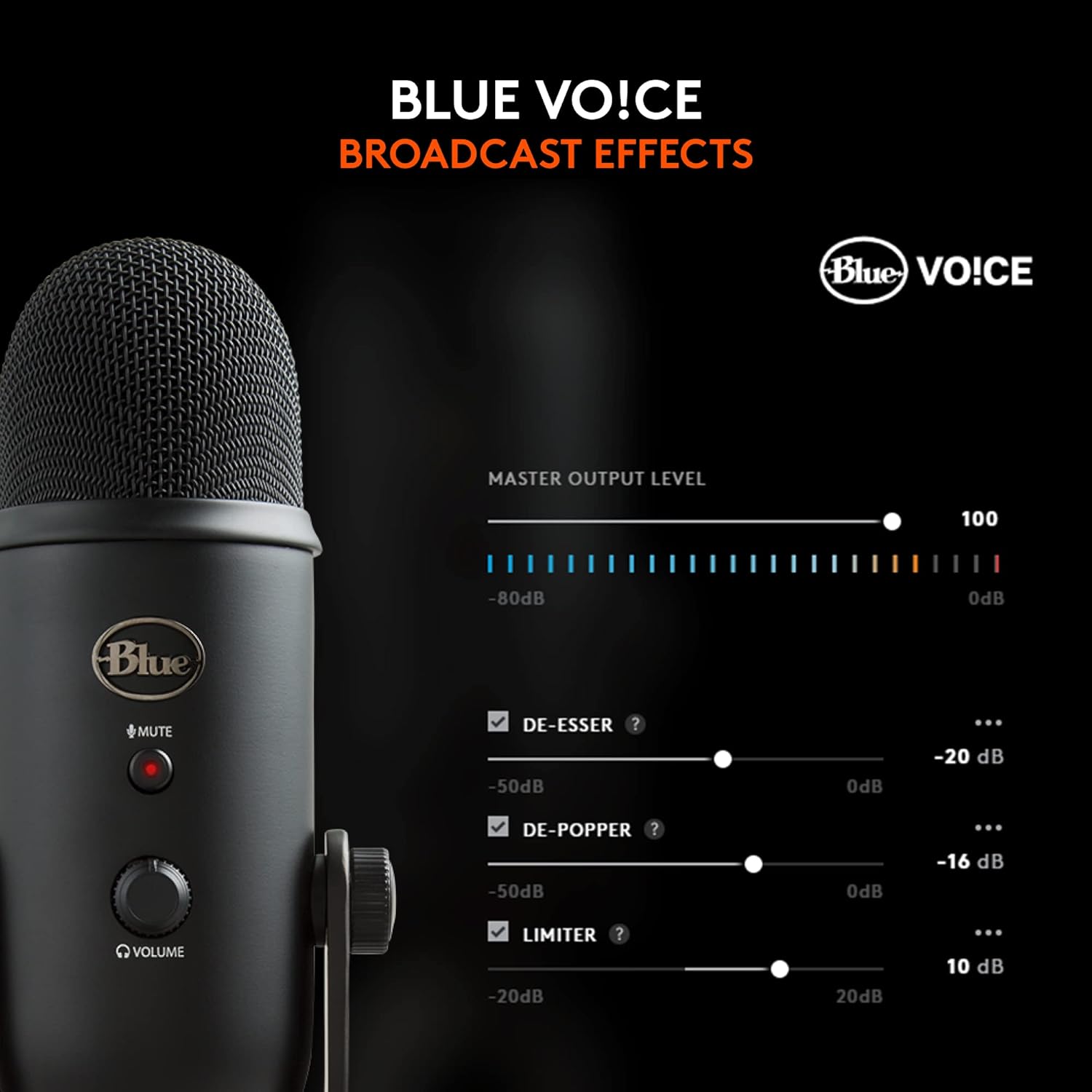 Logitech Blue Yeti USB Mic for Streaming & Podcasting