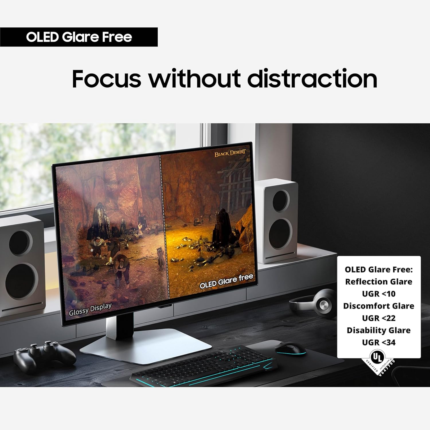 Samsung Odyssey OLED G6 27” QHD Gaming Monitor – QD-OLED, 360Hz, 0.03ms