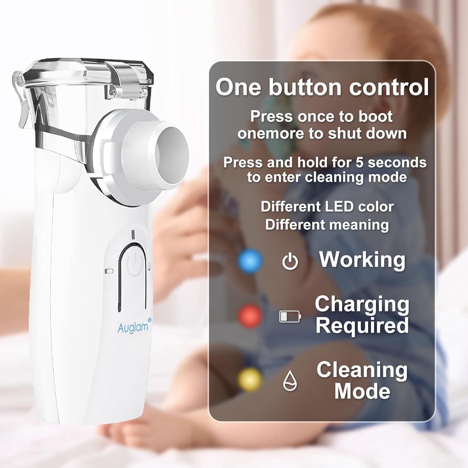 Portable Nebulizer Machine, Dual Mode, Travel Friendly