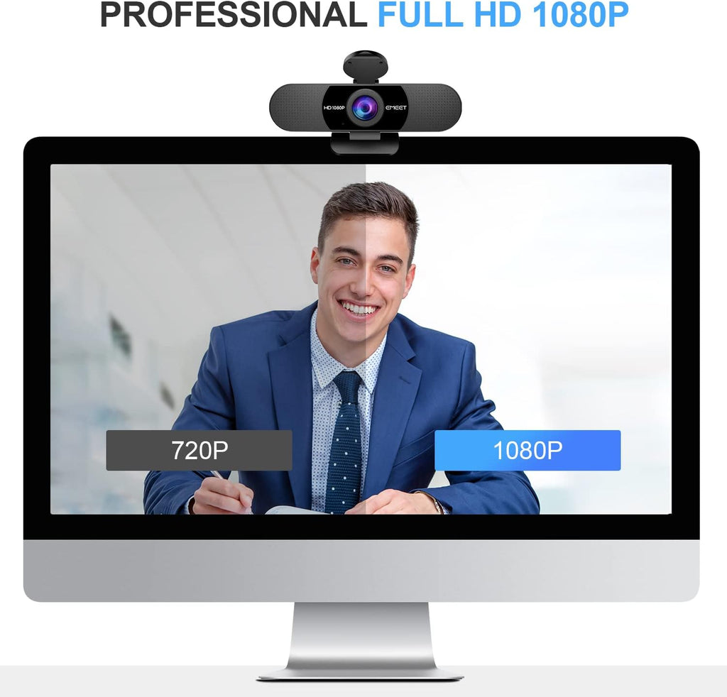 EMEET C960 1080p Webcam with Dual Microphones