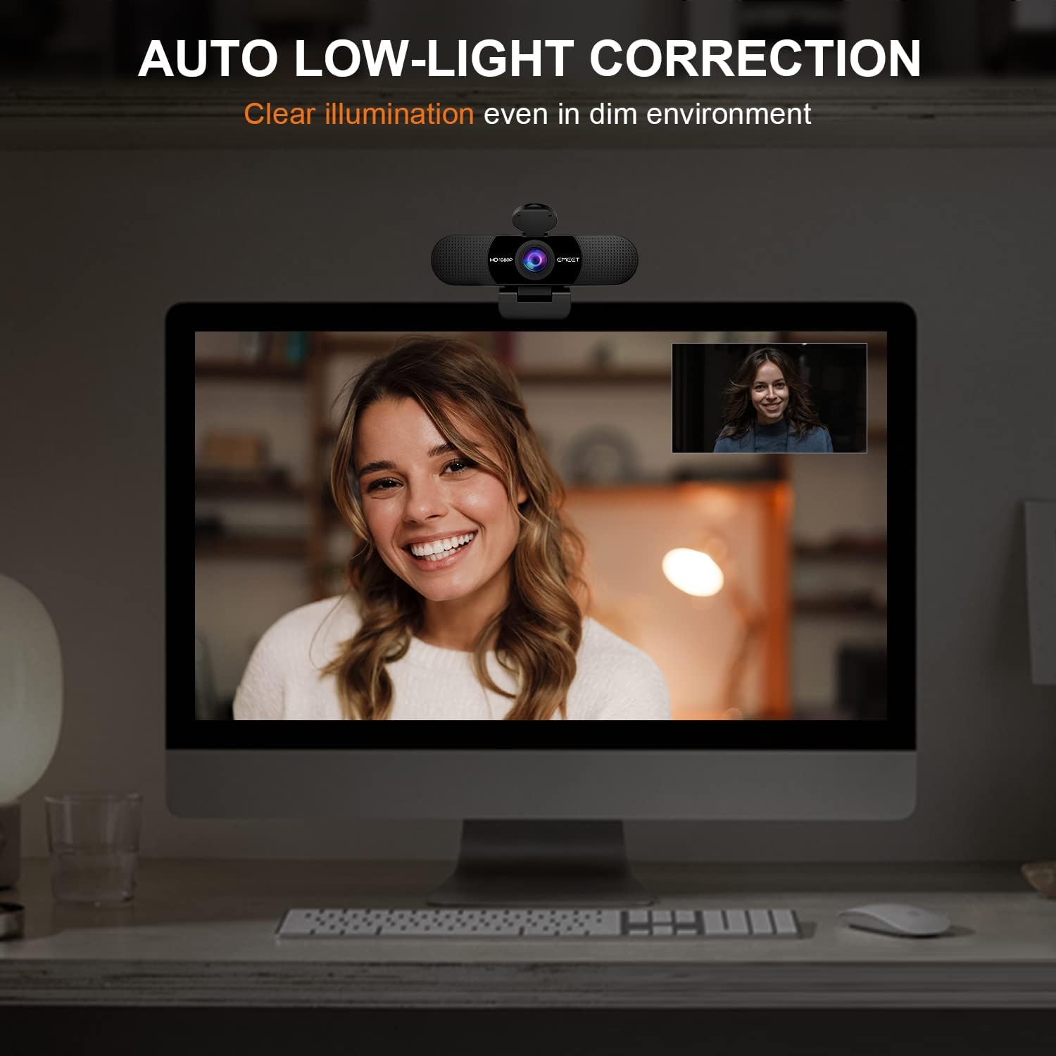 EMEET C960 1080p Webcam with Dual Microphones