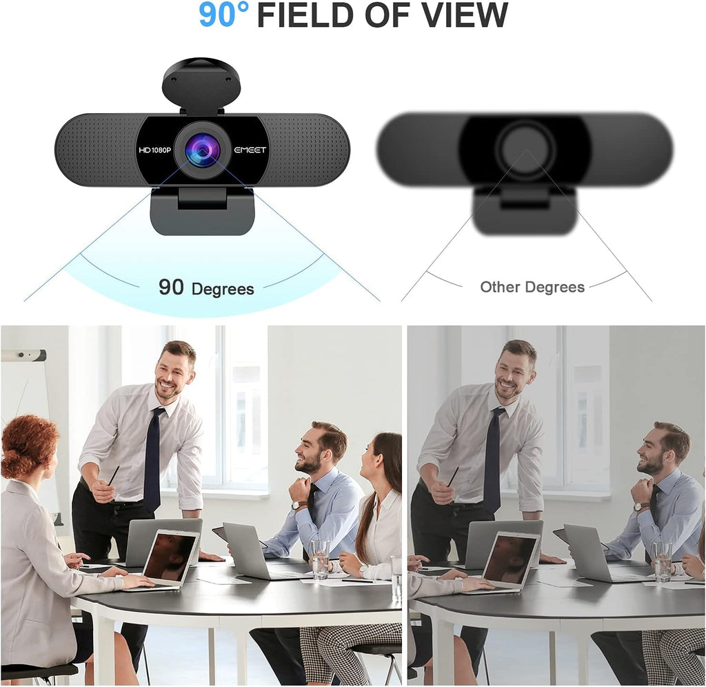 EMEET C960 1080p Webcam with Dual Microphones