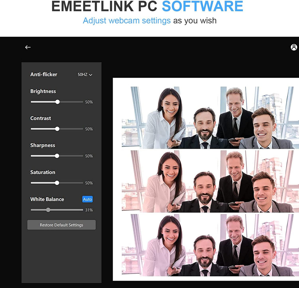 EMEET C960 1080p Webcam with Dual Microphones