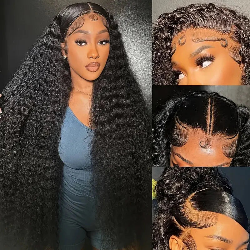 Glueless 13×6 Deep Wave Wig for Black Women