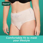 Depend Fresh Protection Disposable Underwear for Women (72)