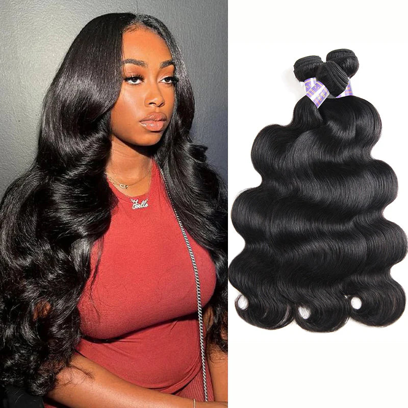 Allove Hair Brazilian Body Wave 3 Bundles