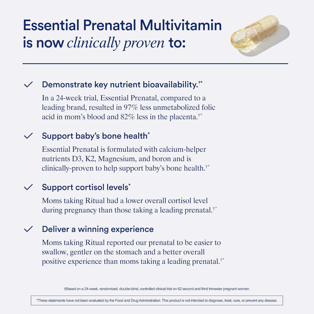 Ritual Essential Prenatal Vitamins (Vegan, 30-Day Supply)